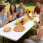 SUPER DEAL 8FT Folding Picnic Table - Image 2