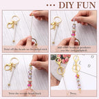 Tondiamo 24 Pcs Beadable Keychain Bars Bulk Beads - Image 4