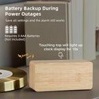 uscce Wooden Digital Alarm Clocks - Image 7