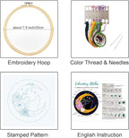 Louise Maelys Cat Moon Embroidery Kit - Image 2