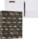 Fish Man Round Ring Binders 1.5 Inch Man I Love Fishing 3 Ring Clipboard Binder - Image 8