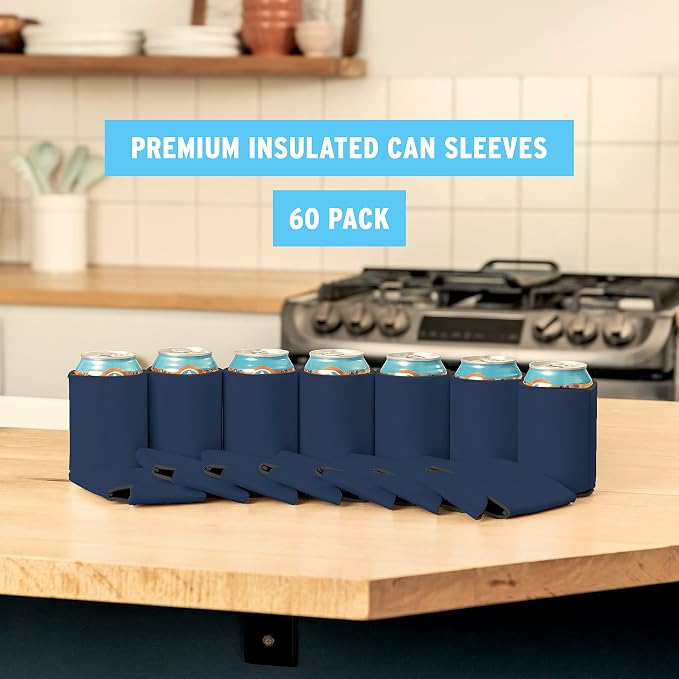 Blank Beer Can Cooler Sleeves Soft Insulated Beer Can Coolies - Image 6