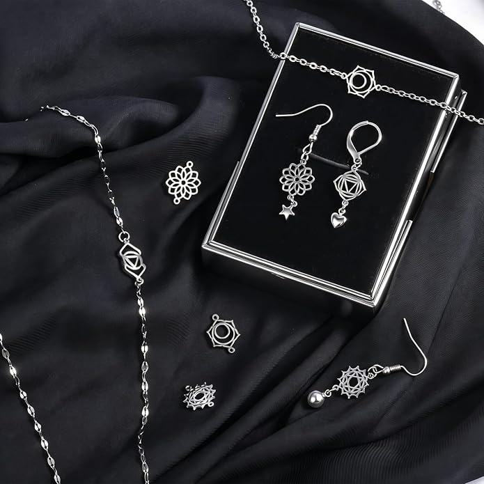 stino 28/48Pcs Stainless Steel Metal Charms | Fadeless, Waterproof, - Image 5