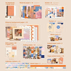 emmoolife 348 Pcs Scrapbooking Supplies Kit, Vintage Aesthetic Scrapbook Kit - Image 2