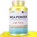 Mica Powder, 7.05OZ（200g）, Light Yellow Mica Powder Pigment by CHANGTIKEJIWelcomeYouOrder