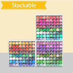 Krafetto 64 Grids Craft Paint Storage Organizer, Wall-mountable Paints Holder - Image 6