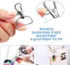 Key Chain Clip Hook, Anezus D Ring Clip Keychain Lanyard Swivel Snap Hooks Clip - Image 4