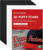 Poolin 3D Embroidery Puffy Foam Richword Selected 6"x8" - 3MM Thick - 10PCS - by EmbroideryMachine