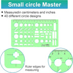 15PCS Geometric Drawings Templates, Measuring Geometry Rulers, Drafting - Image 6