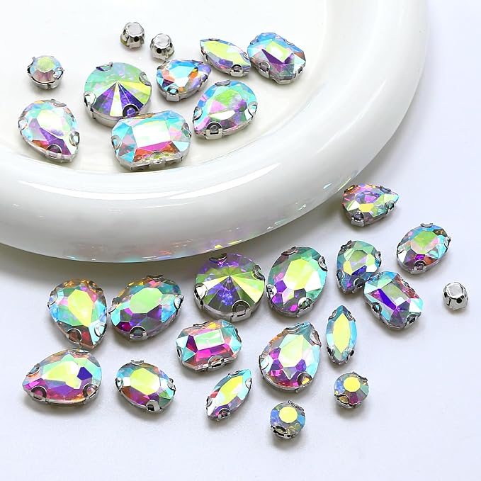 Sew on Rhinestone, Bags and Sewing Accessories，Crystal AB - Image 4