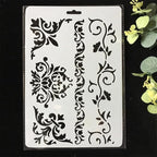 TIAMECH A4 Reusable Floral Edge Line Stencil - Image 6