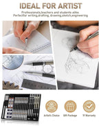 Nicpro 35PCS Gold Art Mechanical Pencils Set - Image 7