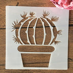 TIAMECH 8 Pcs Reusable Succulent Plants Cactus Stencils - Image 8