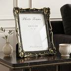 Cuspin 8x10 Picture Frame Black and Gold Frames, Vintage Ornate Resin Photo - Image 4
