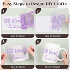 VINYL FROG Matte Lilac Purple Permanent Vinyl Roll 12" x10ft 001 Vinyl | Purple - Image 8
