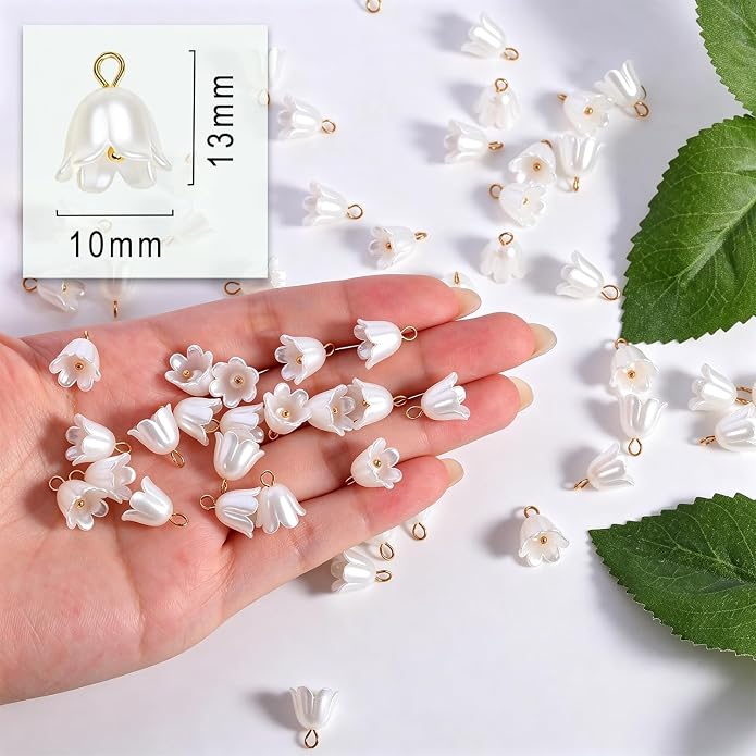 stino 50PCS Plastic Charms for Jewelry keychain Making Supplies | - Image 2