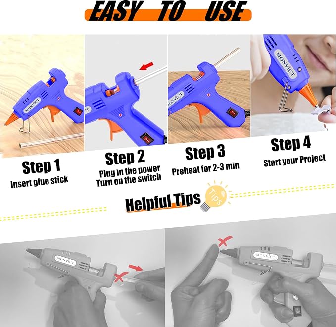 MONVICT Hot Glue Gun Kit, Mini Glue Gun - Image 5