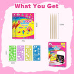 ZMLM Scratch Paper Art-Crafts Gift: 2 Pack Rainbow Notebooks Supplies Toys - Image 7