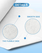 PLANTIONAL Iron-On Fusible Fleece Interfacing: 11.8 Inches x 10 Yards Medium - Image 3