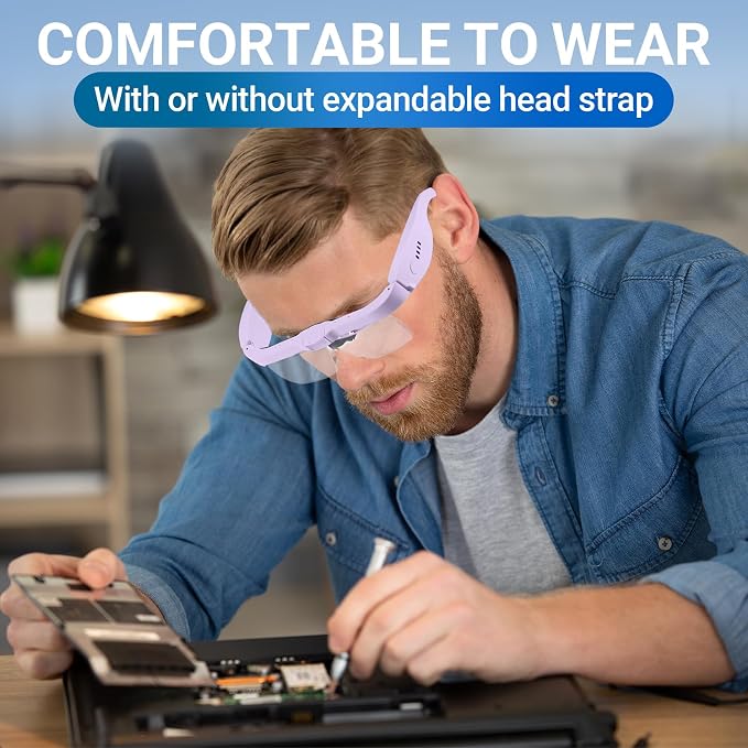 YOCTOSUN Magnifying Glass with Light, 0.75X-4.0X Magnifying Glasses, - Image 7