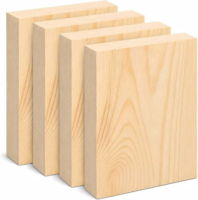 Unfinished Wood Blocks for Crafting by Keshufu