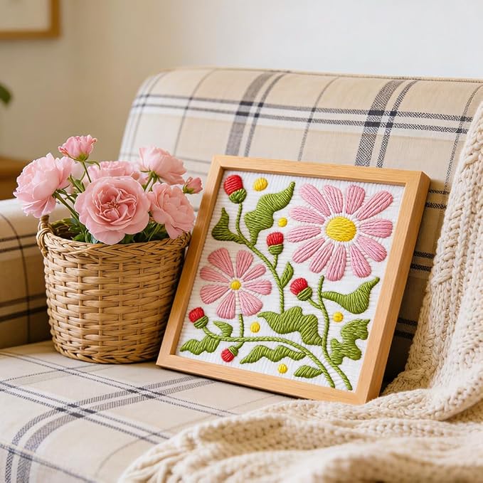 INFUNLY Bohemian Flower Punch Needle Kit - Image 4