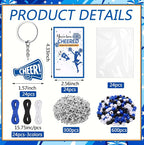 Suncalla 996 Pcs 24 Set Cheer Keychain Making Kit DIY Key Chain Crafts - Image 2