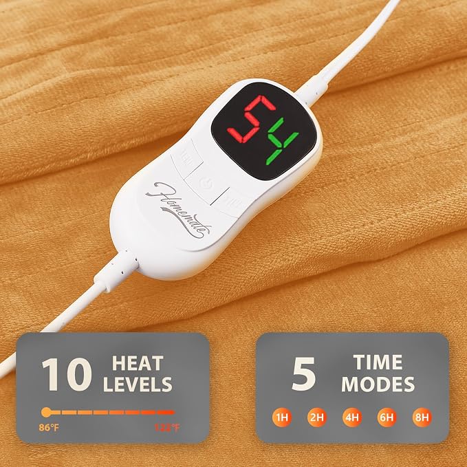 Homemate Electric Heated Blanket Queen Size - Image 4