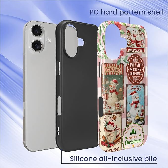 Case for iPhone 17, Scratch Resistant Hybrid Double Layer Hard Shell，Vintage - Image 2