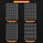 Coin Collection Book with 520 Pockets Coin Holders, Coin Albums - Image 4