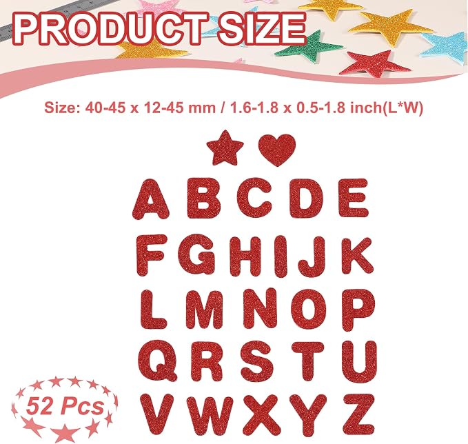 PATIKIL Alphabet Foam Stickers - Image 2
