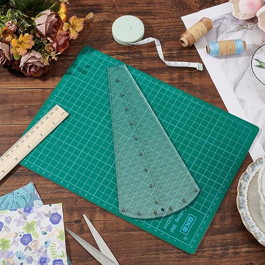 BENECREAT Acrylic Quilting Template Ruler, Dresden Plate Quilting Template - Image 5