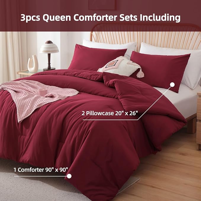 ROSGONIA Oversized King Comforter 128x120 - Image 3