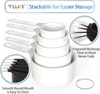 Measuring Cups & Spoons Set, Stackable Cups and Spoons | Nesting Measure Cups - Image 4