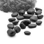 River Rocks Decorative Ornamental Vase Filler 1"-1.5" Black Aquarium Gravel 2 by RoyalImports