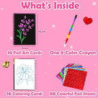 FUNNYB&G Foil Art Craft Kit for Girls 4-10 Years Old: Mess-Free & No-Glue - Image 5