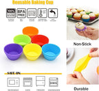 Silicone Cupcake Baking Cups 24 Pack, Reusable & Non-stick Muffin Cupcake - Image 2