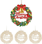 Paintable Christmas Ornaments 3 Sets, Wooden Ornaments to Paint, Unfinished by Sereliy