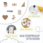 120 PCS Vintage Aesthetic Stickers - Image 6