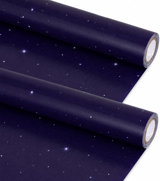 2 Rolls Outer Space Bulletin Board Paper Non-Woven Galaxy Fabric Bulletin Board by ClassyWhimsy