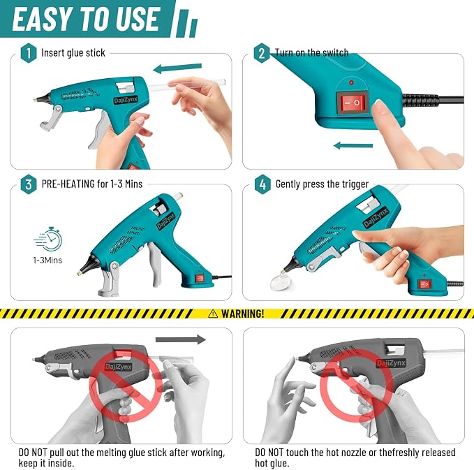 100W Hot Glue Gun Kit with 30 Glue Sticks - Image 5