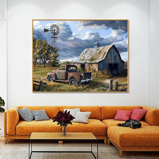 WUDWL Diamond Art Kits for Adults Beginner, DIY Rural Scenery Diamond Painting - Image 2