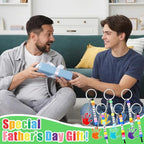 Suncalla 996 Pcs 24 Set Father's Day Keychain Making Kit DIY Bead Crafts | - Image 6