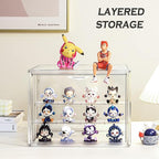 Attelite Clear Acrylic Display Case, 3 Tier Display Shelf - Image 3