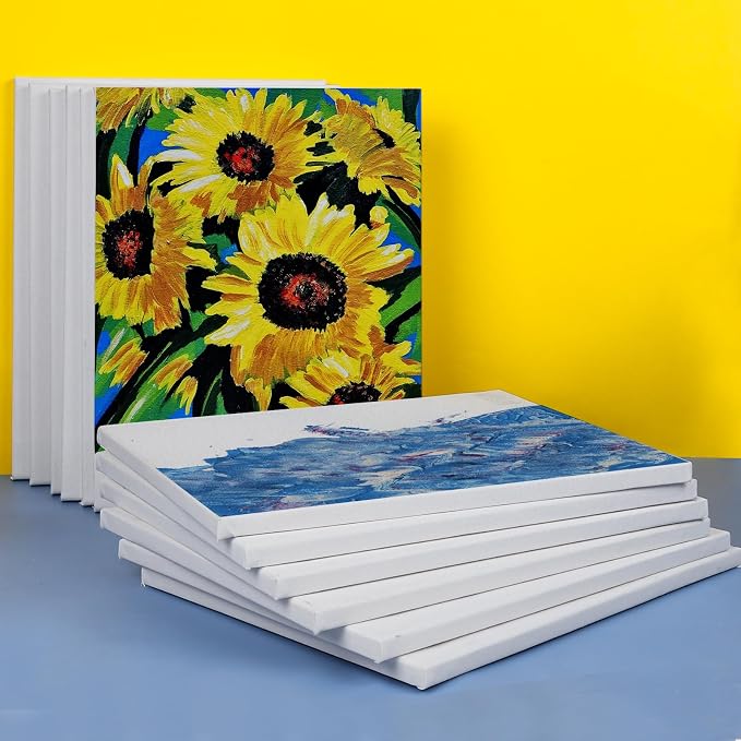 ESRICH 11x14 Canvases for Painting, 24 Pack Blank White Canvases for Painting - Image 4