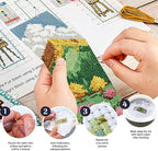 ACRNIGHEET 6PCS Cross Stitch Bookmark Kit - Image 4