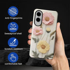 Case for Samsung Galaxy S25 Edge Case, Faux Embroidery Boho Floral Design - Image 3