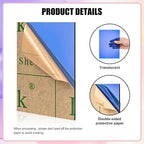 Lesnlok Blue Acrylic Sheets 1/8 inch Thick 3mm 2 Pack 8 x 10 Clear Plexiglass - Image 3