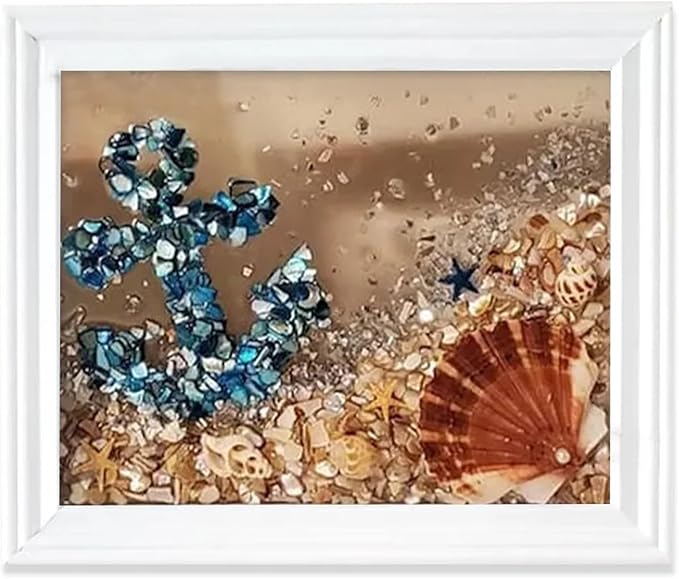LYJZYXGS Sea Glass Art Kit, DIY Mosaic Arts and Craft Kits Ocean Painting Kit by LYJZYXGS
