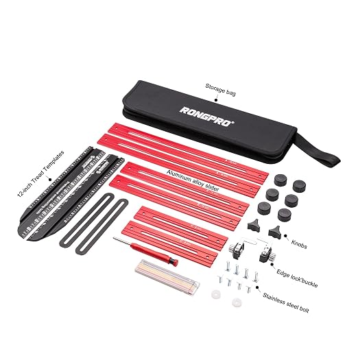 Stair Tread Template Tool, Stair Gauge Set Shelf Layout Measuring Scribe Tool - Image 7